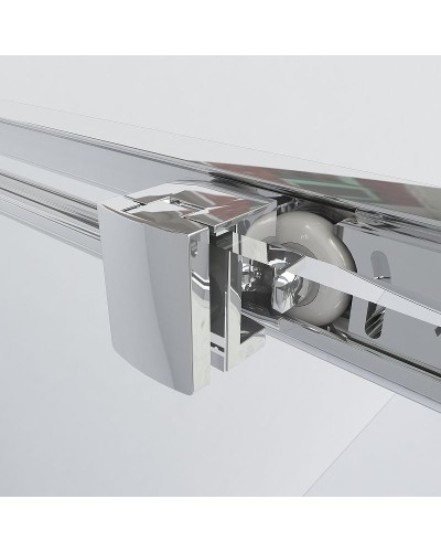 Душевой уголок Vincea Garda 120x100 VSR-1G1012CLB профиль Черный стекло прозрачное