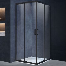 Душевой уголок Vincea Alpha 90x90 VSS-3AL900CLB профиль Черный стекло прозрачное