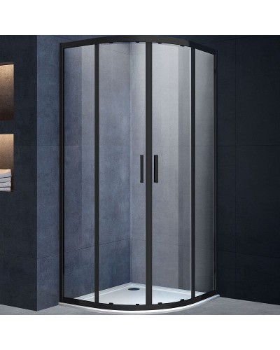 Душевой уголок Vincea Alpha 90x90 VSQ-3AL900CLB профиль Черный стекло прозрачное