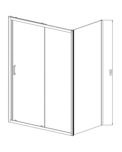 Душевой уголок Vincea Alpha 120x90 VSR-3AL9012CLB профиль Черный стекло прозрачное