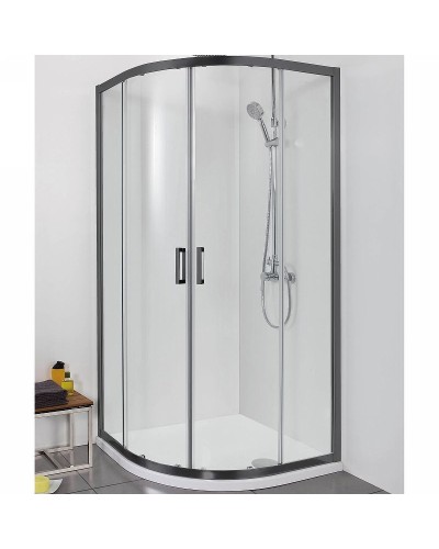 Душевой уголок Aquatek 90х90 AQ ARI RO 09020BL профиль Черный стекло прозрачное
