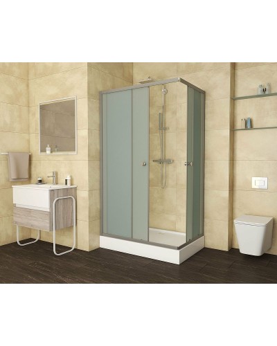 Душевой уголок Niagara Eco 100х80 NG-018-14Q профиль Хром матовый стекло матовое