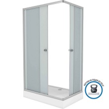 Душевой уголок Niagara Eco 100х80 NG-018-14Q профиль Хром матовый стекло матовое