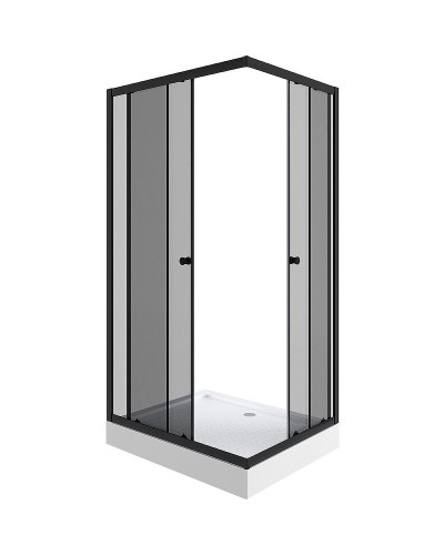 Душевой уголок Niagara Eco 120х80 NG-012-14QT профиль Черный стекло тонированное