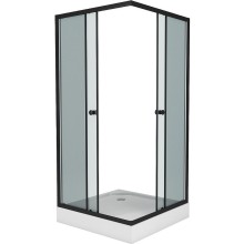 Душевой уголок Niagara Eco 80х80 NG-008-14QT профиль Черный стекло тонированное