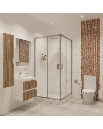 Душевой уголок Niagara Nova 80х80 NG-6688-08 профиль Хром стекло прозрачное