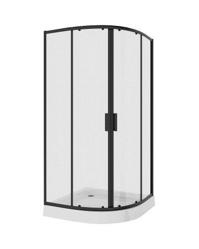 Душевой уголок Niagara Nova 80х80 NG-6886-08 BLACK профиль Черный стекло прозрачное