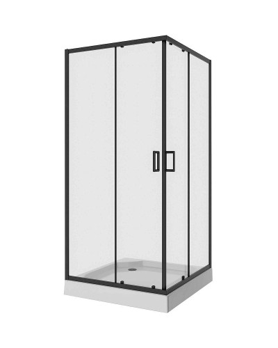 Душевой уголок Niagara Nova 80х80 NG-6888-08 BLACK профиль Черный стекло прозрачное