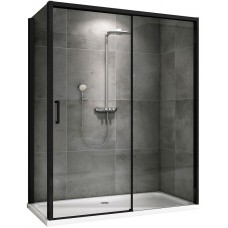 Душевой уголок Abber Komfort 150x90 AG93150B-S92B профиль Черный стекло прозрачное