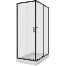 Душевой уголок Niagara Nova 100х80 NG-6881-08 BLACK профиль Черный стекло прозрачное