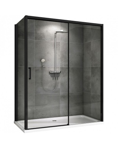 Душевой уголок Abber Komfort 140x90 AG93140B-S92B профиль Черный стекло прозрачное