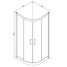 Душевой уголок 90х90 см Bravat Stream BS090.1203S прозрачное