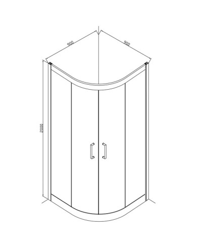 Душевой уголок 90х90 см Bravat Stream BS090.1203S прозрачное