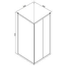 Душевой уголок 90х90 см Bravat Drop BS090.2120A прозрачное