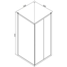 Душевой уголок 90х90 см Bravat Line BS090.2122A прозрачное