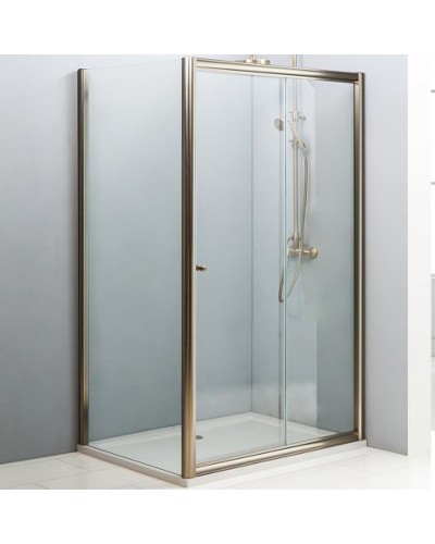 Душевой уголок Cezares Giubileo 140x90 GIUBILEO-AH-1-140/90-SCORREVOLE-C-Br профиль Бронза стекло прозрачное
