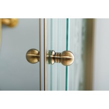 Душевой уголок Cezares Giubileo 140x90 GIUBILEO-AH-1-140/90-SCORREVOLE-C-Br профиль Бронза стекло прозрачное