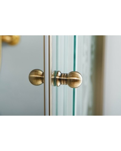 Душевой уголок Cezares Giubileo 140x90 GIUBILEO-AH-1-140/90-SCORREVOLE-C-Br профиль Бронза стекло прозрачное