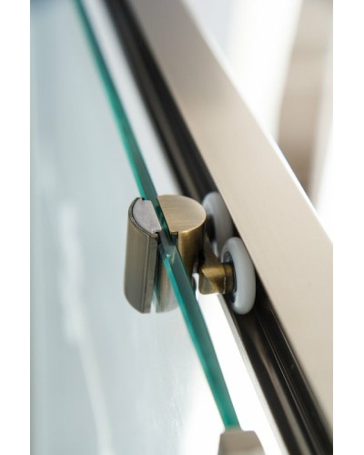 Душевой уголок Cezares Giubileo 140x90 GIUBILEO-AH-1-140/90-SCORREVOLE-C-Br профиль Бронза стекло прозрачное