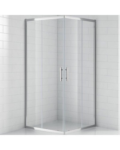 Душевой уголок Cezares Eco 90x90 ECO-O-A-2-90-C-Cr профиль Хром стекло прозрачное