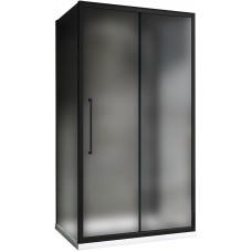 Душевой уголок Abber Schwarzer Diamant 140x80 AG30140BMH-S80BM-S80BM профиль Черный стекло матовое