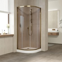 Душевой уголок 80х80 см Vegas Glass ZS 80 05 05 бронза