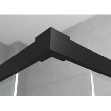 Душевой уголок 100х100 см Ambassador Queen 11011204Black прозрачное