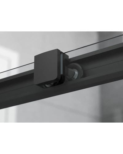 Душевой уголок 100х100 см Ambassador Queen 11011204Black прозрачное