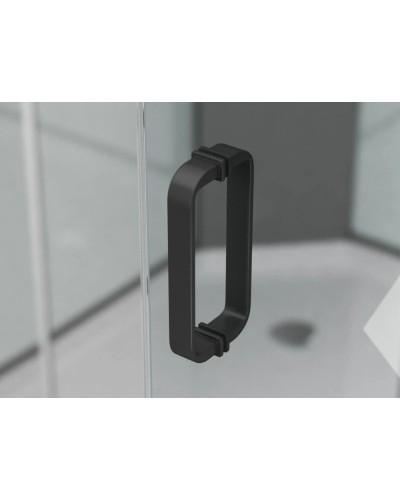 Душевой уголок 100х100 см Ambassador Queen 11011204Black прозрачное