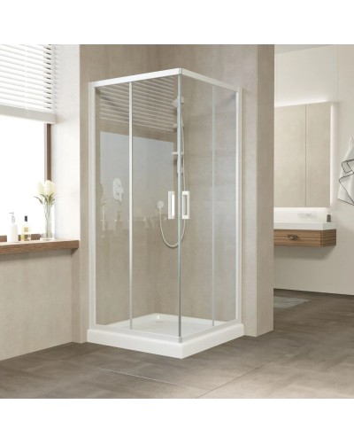 Душевой уголок 80х80 см Vegas Glass ZA 80 01 01 прозрачное