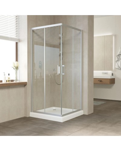 Душевой уголок 90х90 см Vegas Glass ZA 90 07 01 прозрачное