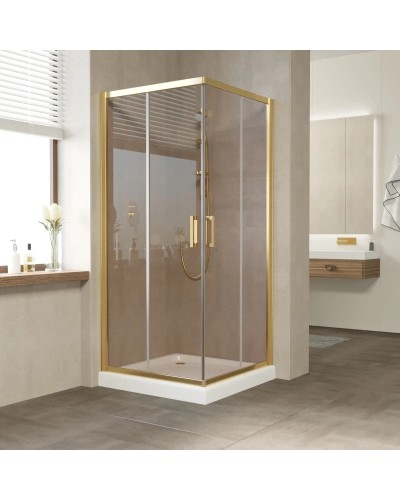Душевой уголок 90х90 см Vegas Glass ZA 90 09 05 бронза