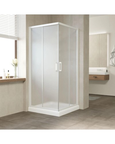 Душевой уголок 100х100 см Vegas Glass ZA 100 01 10 сатин