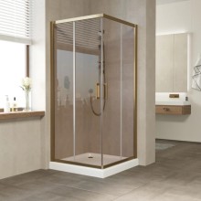 Душевой уголок 120х120 см Vegas Glass ZA 120 05 05 бронза