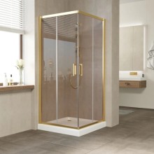 Душевой уголок 120х120 см Vegas Glass ZA 120 09 05 бронза
