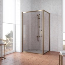Душевой уголок 130х80 см Vegas Glass ZP+ZPV 130x80 05 05 бронза