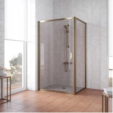 Душевой уголок 130х100 см Vegas Glass ZP+ZPV 130x100 05 05 бронза