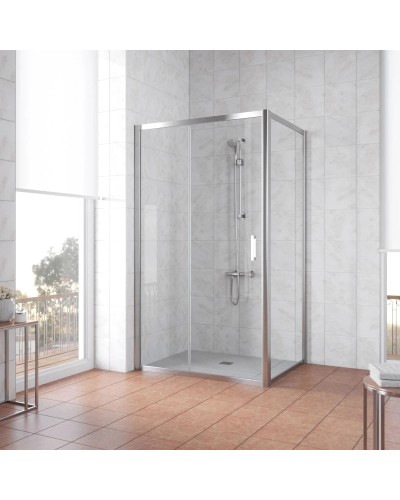 Душевой уголок 145х90 см Vegas Glass ZP+ZPV 145x90 08 01 прозрачное