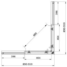 Душевой уголок 90х90 см Veconi Rovigo RV13HS-90-01-C5 прозрачное