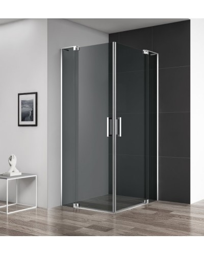 Душевой уголок CEZARES SLIDER-AH-2-80/90-90/100-GRIGIO-Cr