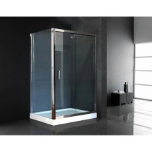 Душевой уголок с поддоном 120х90 см Royal Bath RB9120HP-T-CH прозрачное