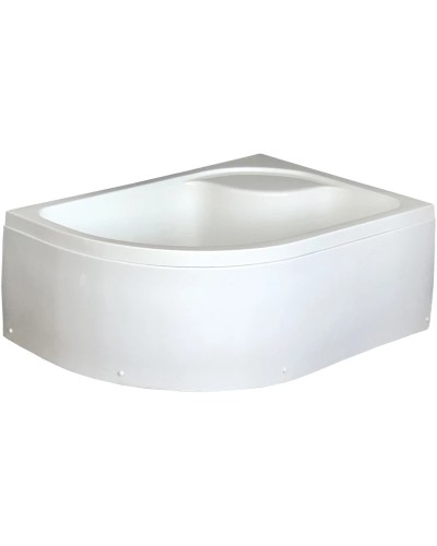 Душевой уголок с поддоном 120х80 см Royal Bath RB8120BK-T-CH-R прозрачное