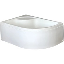 Душевой уголок с поддоном 120х80 см Royal Bath RB8120BK-T-CH-L прозрачное