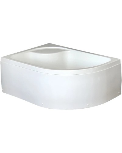 Душевой уголок с поддоном 120х80 см Royal Bath RB8120BK-T-CH-L прозрачное