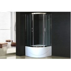 Душевой уголок с поддоном 100х100 см Royal Bath RB100BK-T-CH прозрачное