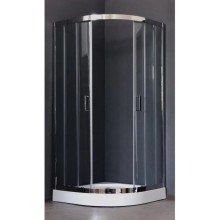 Душевой уголок без поддона 100х100 см Royal Bath RB-L-3001-5 прозрачное