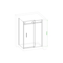 Душевой уголок без поддона 120х90 см Royal Bath RB9012B-R прозрачное