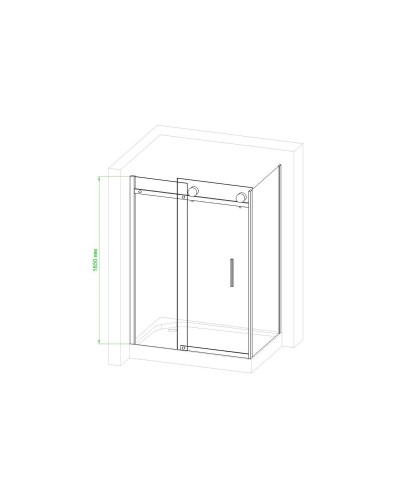 Душевой уголок без поддона 120х90 см Royal Bath RB9012B-L прозрачное