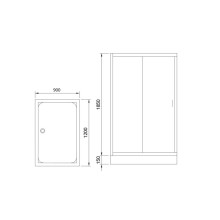 Душевой уголок без поддона 120х90 см Royal Bath RB9120HPS-C-CH матовое