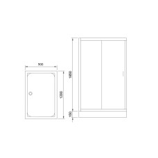 Душевой уголок без поддона 120х90 см Royal Bath RB9120HPS-C-CH матовое